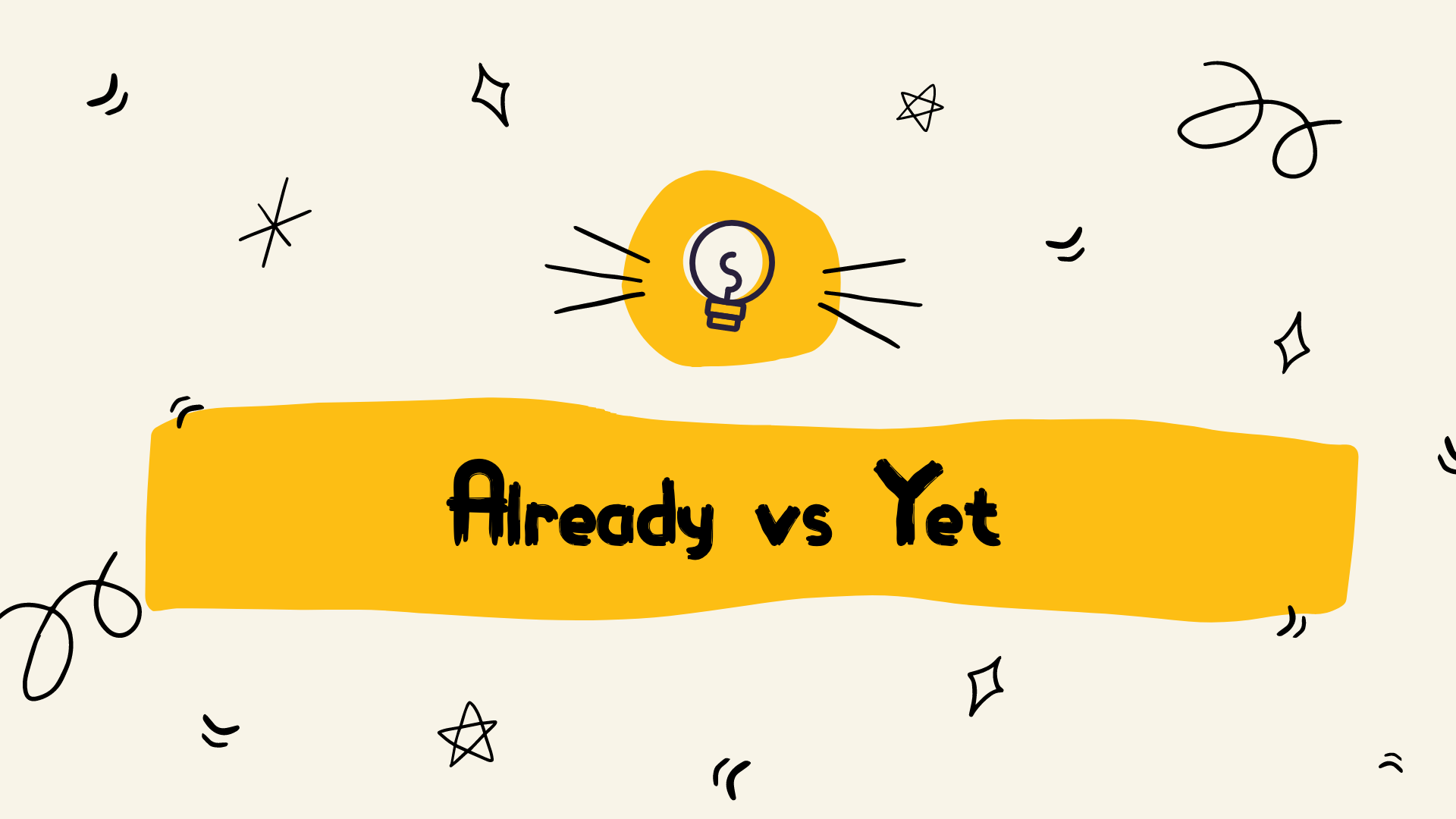 Bài tập trắc nghiệm phân biệt 'Already' và 'Yet'